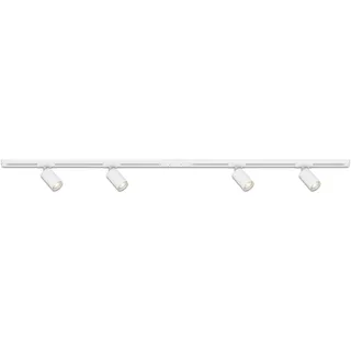 BRILONER LEUCHTEN Schienensystem-Sets "RAIL", weiß matt, Ø 5,5cm H: 14,5cm, 9 Stk., Leuchten, Schienensystem Rail 1,5 m Weiß max. 9W Decke Wohnzimmer Büro Küche, Schienensystem-Sets