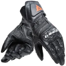 Bild Carbon 4 Long Gloves, Lange Sport-Motorradhandschuhe aus Leder, Knöchelschoner aus Carbon, Mann, Schwarz/Schwarz/Schwarz, M