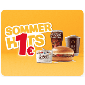 McDonalds Sommer Hits &#8211; 1 Euro Produkte bis zum 29. Juli 2024
