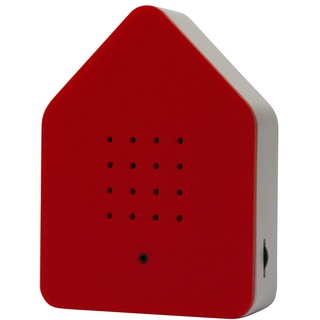 RELAXOUND ORIGINAL Zwitscherbox "Red" – Moderne Vogelgezwitscher Box – Entspannender Vogelgesang – Bewegungsmelder mit Sound – Naturgeräusche Soundbox