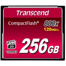 Bild von 800x R120/W60 CompactFlash Card 256GB (TS256GCF800)