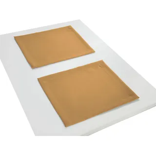 Platzset ADAM "Uni Collection" Gr. 1, gelb (curry), B:30cm L:40cm, Obermaterial: 100% Baumwolle, Platzsets, Platzset