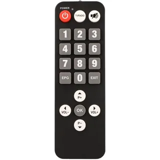 [ Test SEHR GUT, Note 1.2 *] Zehnder HX 2600 Mini Digital Sat Receiver mit Aufnahmefunktion, HD fähig, für Satellitenschüssel (2600 Senioren Fernbedienung)