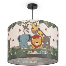 Bild »Diamond 634«, 1 flammig-flammig, Kinderlampe Deckenlampe LED Kinderzimmer, Dschungel-Tiere, E27