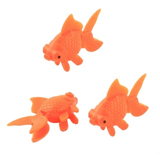 Sourcingmap® 3Stk Aquarium Fisch Schüssel Tank Plastik Dekor Goldfisch Ornament Orange de