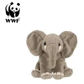 WWF Plüschtier Elefant (14cm) lebensecht Kuscheltier Stofftier Elephant - Grau