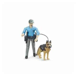 Bruder Bworld Polizist mit Hund 62150