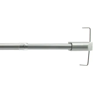 Liedeco Scheibenstange Ø 12 mm 1 läufig-läufig ausziehbar, silberfarben