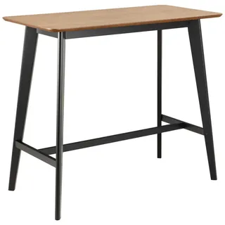 Mid.you Bartisch , Eichefarben , Holz, Holzwerkstoff , Eiche,Kautschukholz , furniert,massiv , rechteckig , Sockel , 120x105x60 cm , Esszimmer, Esstische, Stehtische