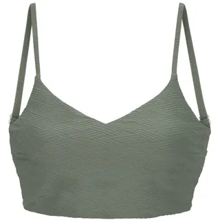 SUNSEEKER Crop-Bikini-Top Damen oliv Gr.34 Cup A/B