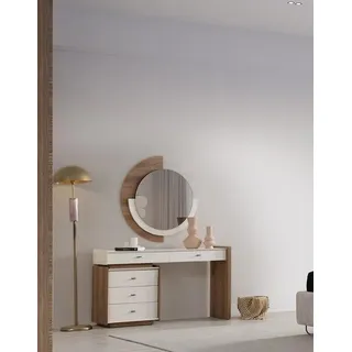 Universeller Spiegel Rundspiegel Schlafzimmer Schminktisch Glas Spiegel - Bunt