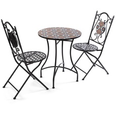 Bild von Tisch Set mit 2 Stühlen Ceylan 60 x 71 x 60 cm