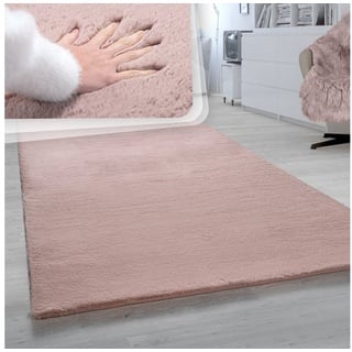 Rabbit 780 Fellteppich 150 x 170 cm pink