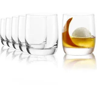 Stölzle Lausitz Whisky Gläser Weinland 6er-Set 295ml – Hochwertige Whiskybecher in zeitlosem Design – Whiskey Tumbler aus bleifreiem Kristallglas – Spülmaschinen- & Stoßfest, Made in Germany