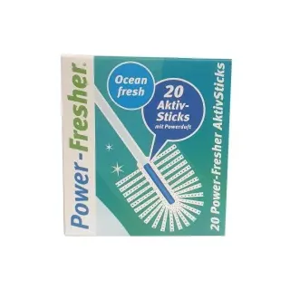 Duftstäbchen Powerfresher Nachfüllpackung, Ocean fresh, Verbesserte Hygiene durch das Duft-Reinigungsmittel, 20 Sticks - Nachfüllpackung