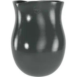 Artevasi Penelope High, Weiße Vase für Heimdekoration, Keramische Vase für Blumen, Handgefertigtes Heimdekor, Dekorative Blumenvase, Anthrazit, 27cm