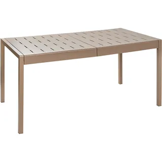 Beliani Gartentisch 154 x 84 x 76 cm Braun