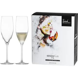 EISCH 2 Champagnergläser 500/71 im 4 farb.Geschenkkarton SUPERIOR SENSISPLUS 25005071/ 180504 - Transparent