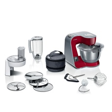 Bosch Hausgeräte MUM5 mit Waage, Küchenmaschine, Rot, Silber