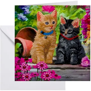Craft Buddy Crystal Art Katzenfreunde 18 cm x 18 cm Diamond Painting
