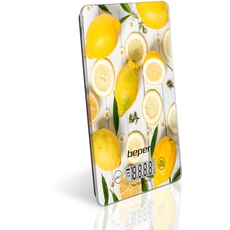 BEPER BP.800 Bilancia da cucina limoni Digitale Küchenwaage-Zitronen, Hartglas