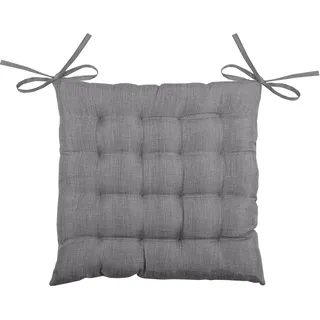 LOVELY CASA Bea Sitzkissen 16 Punkte Polyester anthrazit 40 x 40 cm