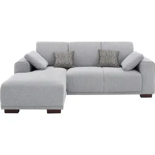 Home Affaire Ecksofa »Bornholm incl. 2 Kissen, Stellmaße 234x162 cm L-Form«, Recamiere wahlweise links oder rechts bestellbar, grau