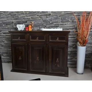 MiaMöbel Sideboard 126 x 90 x 47 cm Pinie / Kolonialstil