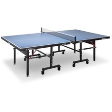JOOLA Tischtennisplatte Inside 18 Tischtennistisch Indoor klappbares Untergestell – Schneller Aufbau, Blau, 274 x 152,5 x 76 CM