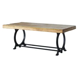 MASSIVMOEBEL24.DE Couchtisch Altholz 120x60x45 lackiert INDUSTRIAL #35 - Bunt