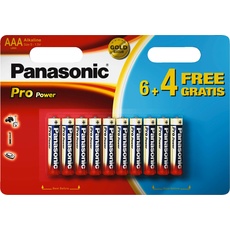 Panasonic Batteries Pro Power Micro 6+4Pack (10 Stk., 1/3 AAA), Batterien + Akkus