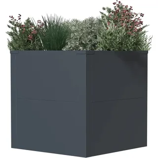 Westmann Pflanzkübel Talus Metall S 50 cm x 50 cm x 50 cm Anthrazit