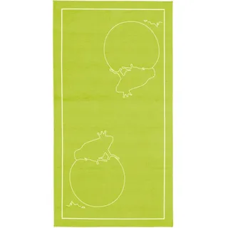 Kinderteppich , Grün , Textil , Tier , rechteckig , 80x150 cm , Textiles Vertrauen - Oeko-Tex® , für Fußbodenheizung geeignet , Teppiche und Böden, Teppiche, Kinderteppiche