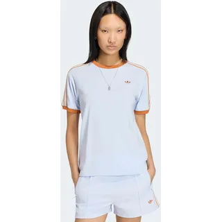 adidas Originals T-Shirt "ADIDAS ORIGINALS SUMMER GLOW ADVANCED 3-STREIFEN" mit sportlichem Stil, Rundhalsausschnitt, in normaler Länge, crystal sky
