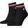 TH Uni TJ Quarter 2P Iconic Kurzsocken 2 Paar Schwarz 39-42