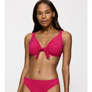 Bügel-Bikini-Top TRIUMPH "Summer Twist W", Damen, Gr. 44, Cup B, lila (berry), Microfaser, Obermaterial: 77% Polyamid, 23% Elasthan, Bikini-Oberteile Bügel-Bikini-Top, Eleganz und Komfort
