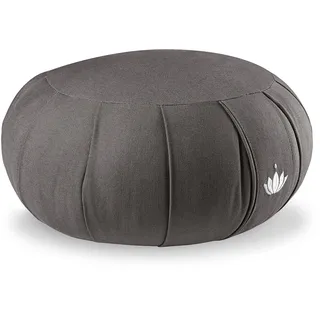 Lotuscrafts Zafu Kissen Kapok Delight - Sitzhöhe 15 cm - Zafu Meditationskissen Yogakissen mit Kapokfüllung - Waschbarer Bezug aus Bio-Baumwolle - Yoga Zafukissen