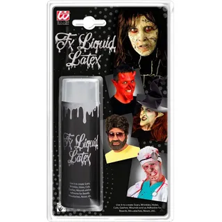 W WIDMANN MILANO Party Fashion - Flüssiglatex 100 ml | Für realistische Horror Spezialeffekte an Halloween und Mottoparty