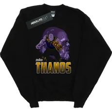 Marvel, Herren, Pullover, Avengers Infinity War Thanos Charakter Baumwolle Sweatshirt, Schwarz, (3XL)