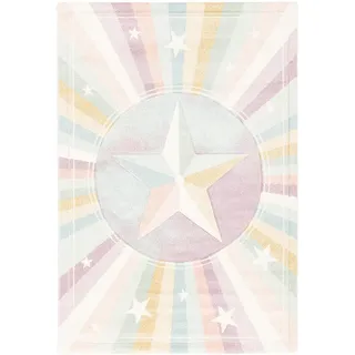Pergamon Kinder Teppich Maui Kids Rainbow Star , Textil , Abstrakt , 140x200 cm , Teppiche und Böden, Teppiche, Kinderteppiche