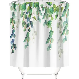 M&W DAS DESIGN Duschvorhang 180x200 Duschvorhang Shower Curtains Shower Curtain Anti schimmel Waschbar Bad Vorhang Faltbar 12 C-Ringe 12 C-Ringe