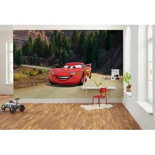 KOMAR Disney and Pixar Cars Every Road has a Story", rot, B:400m H:250m, Vlies, Tapeten