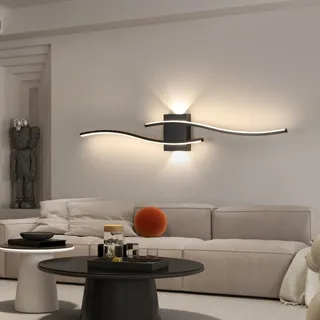 Comely Wandlampe LED Lang (27W) Schwarz