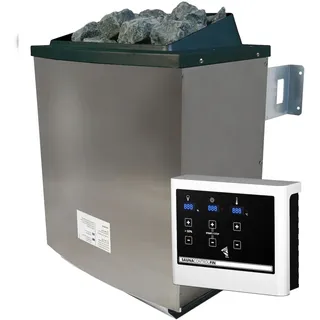 Karibu 9 kW Saunaofen finnisch anthrazit inkl. Steuergerät EASY weiß - Sparset