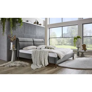 Atlantic Home Collection Polsterbett »Madita, 180x200cm, mit organischer Kopfteilform« luxuriös gepolstertes Kopfteil, Bezugstoff mit Melange-Effekt