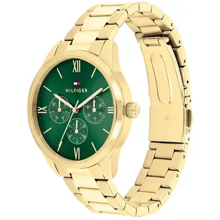Tommy Hilfiger Camille 38 Mm Damenuhr - Gold / Dark Green / Mineral - One Size