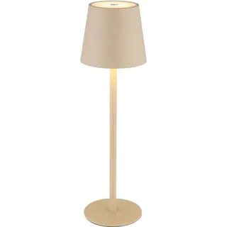 GLOBO LED-Tischleuchte Vannie Alu, Eisen, Stahl & Metall Beige Sand