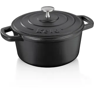 Kela Calido Bräter 21 cm rund schwarz