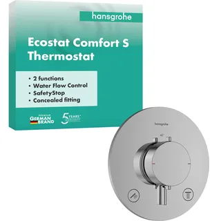 Hansgrohe Ecostat Comfort S Thermostat Unterputz für 2 Verbraucher, 33715000