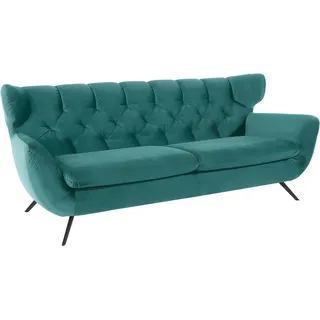 Candy 3-Sitzer Couch Samt 3-Sitzer Dunkelgrün